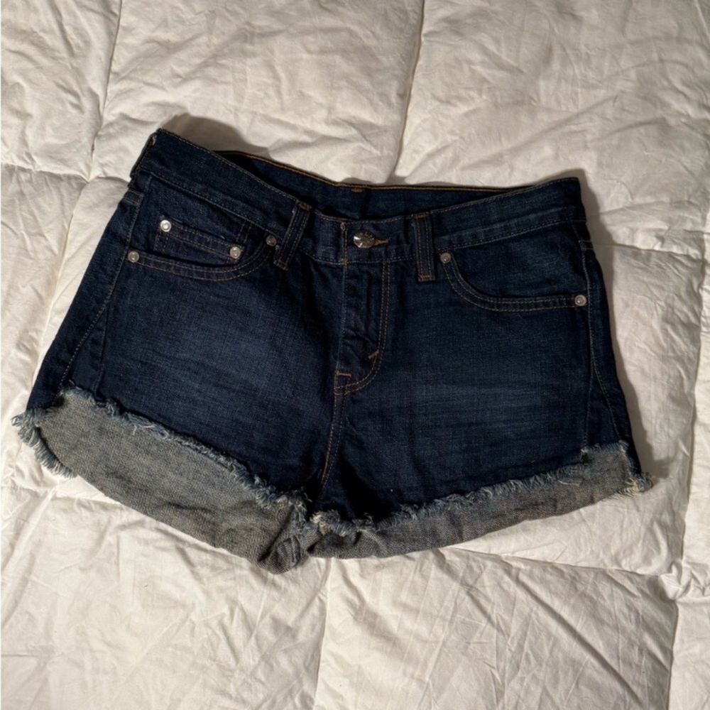 Levi's 501 cutoffs jeans shorts denim Size 26 Inseam 2"